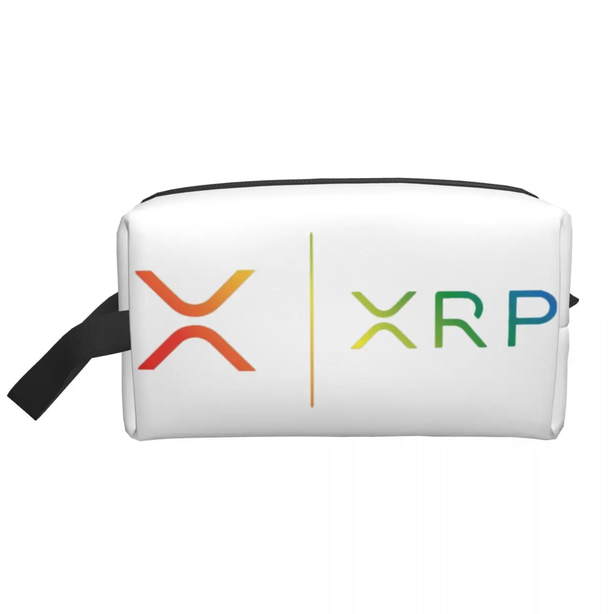 Ripple XRP Rainbow Ripple Logo Cosmetic Bag Women Fashion Large Capacity Bitcoin Crypto Makeup Case Beauty Storage Toiletry Bags