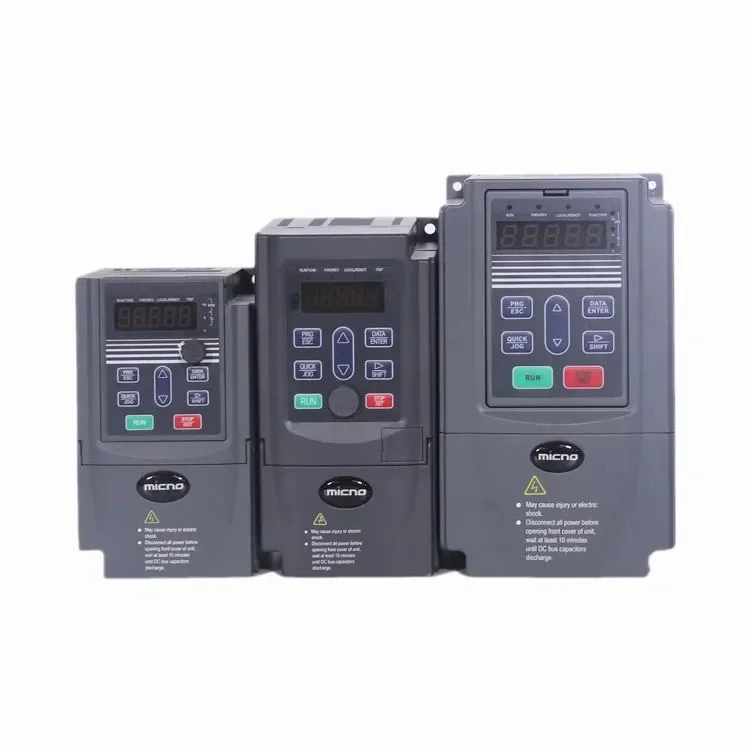 micno AE300-01 series inverter for solar water pumps, hybrid inverter support AC/DC input 15kw 3 phase 440v