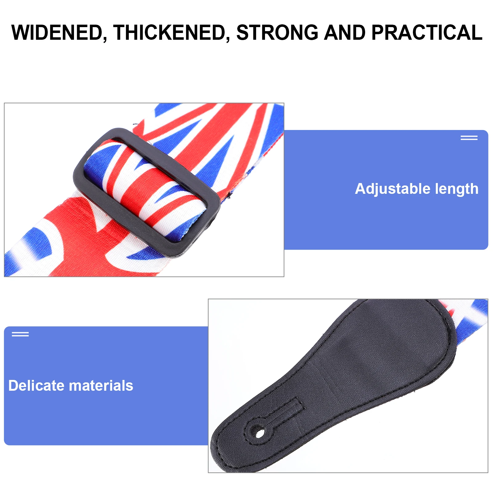 

1pc Thickened Printed Guitar Strap Belt Fashionable Music Instrument Accessory for Electric Bass Performance Outdoor Party
