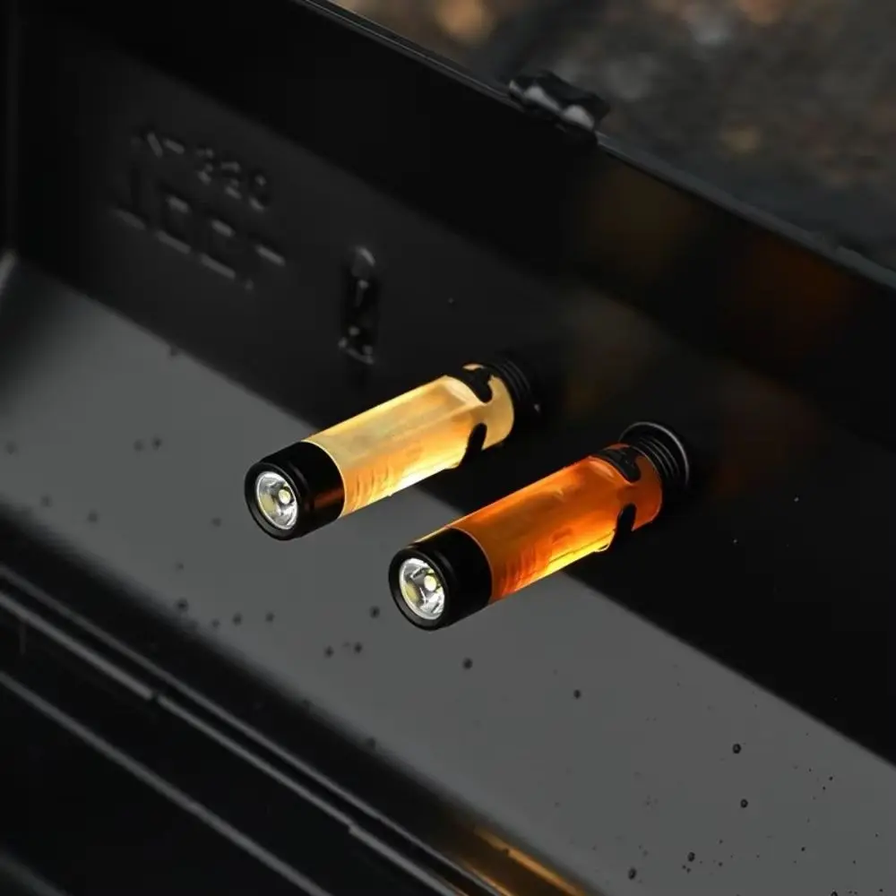 Senter LED Portabel Kecil Dapat Diisi Ulang Ringkas Lampu Camping Saku Ringan Tahan Air Senter Mini Darurat