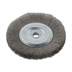 Wire Wheel Brush Flat Crimped Stainless Steel 150mm Angle Grinder Accessories Rotary Tool Cleaning Polishing Tools