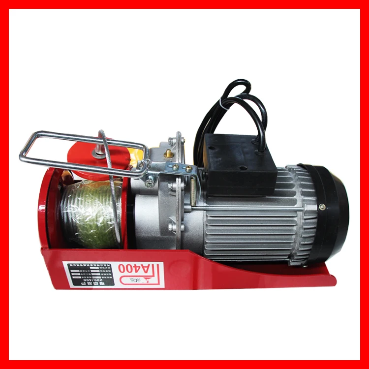 Mini Electric Wire Rope Hoist with Chain 100kg-1200kg Capacity 220v Voltage