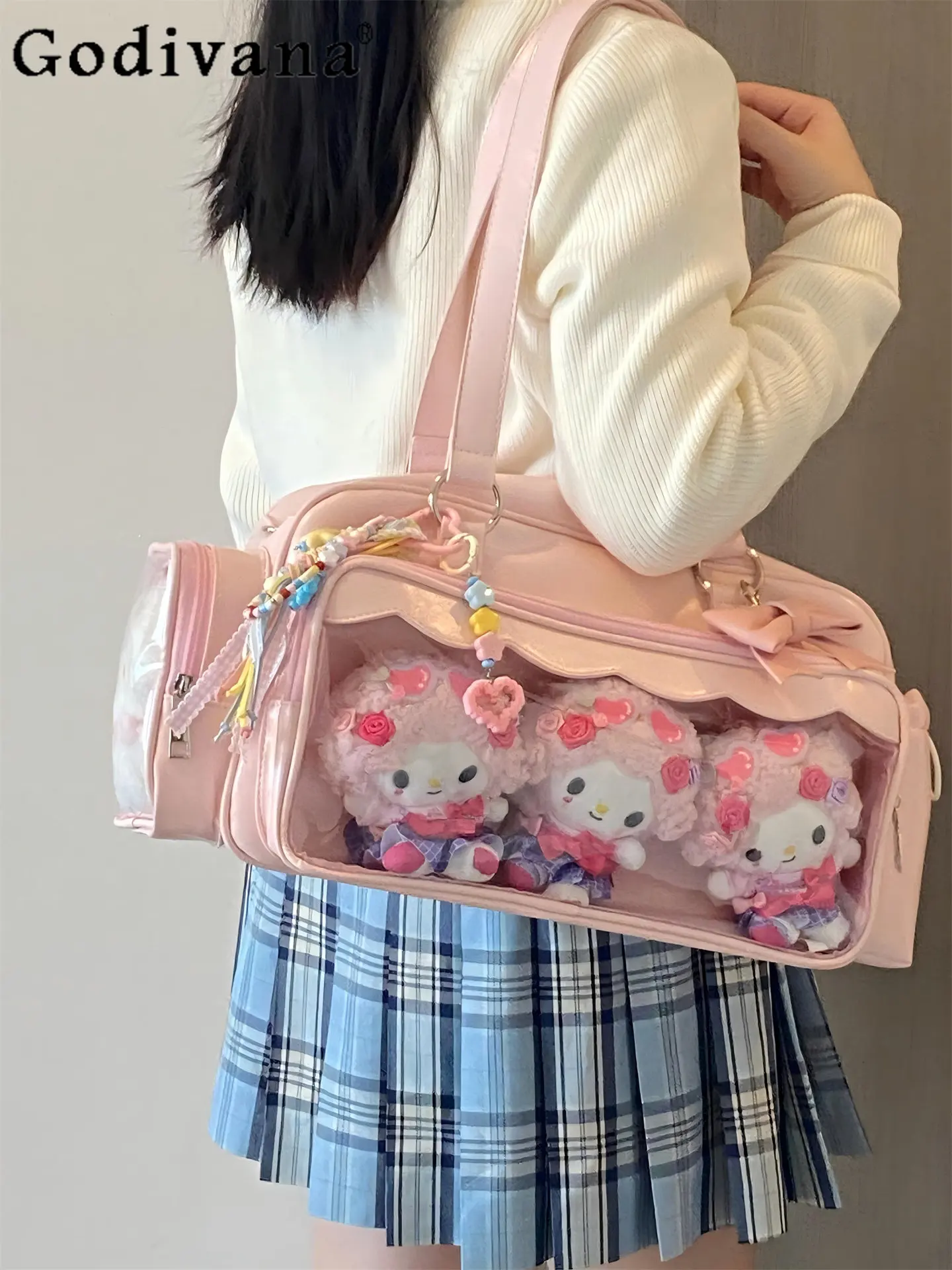 

Second-dimensional Japanese Jk Uniform Pain Bag Cute 15cm Baby Bag College Style Cute Versatile Casual Messenger Bag