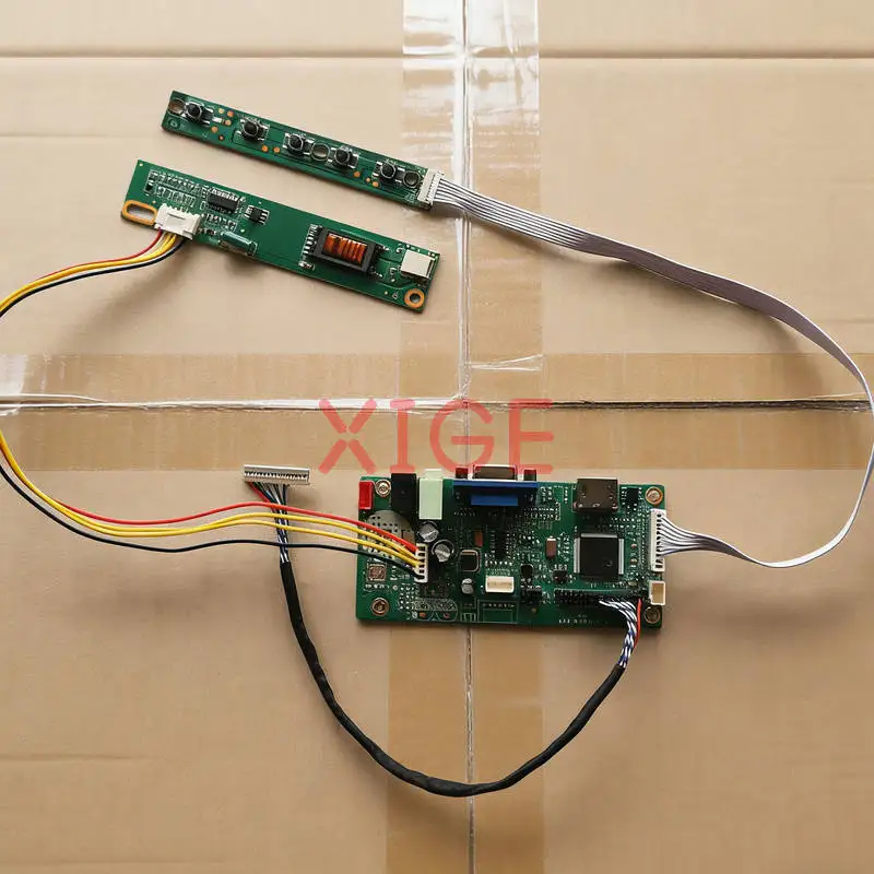 

For LTD121EXGS LTD121EX1R LTD121EXFA LTD121EX9D LCD Controller Drive Board Kit DIY HDMI+VGA 1-CCFL LVDS 20-Pin 1280*768 1280x768