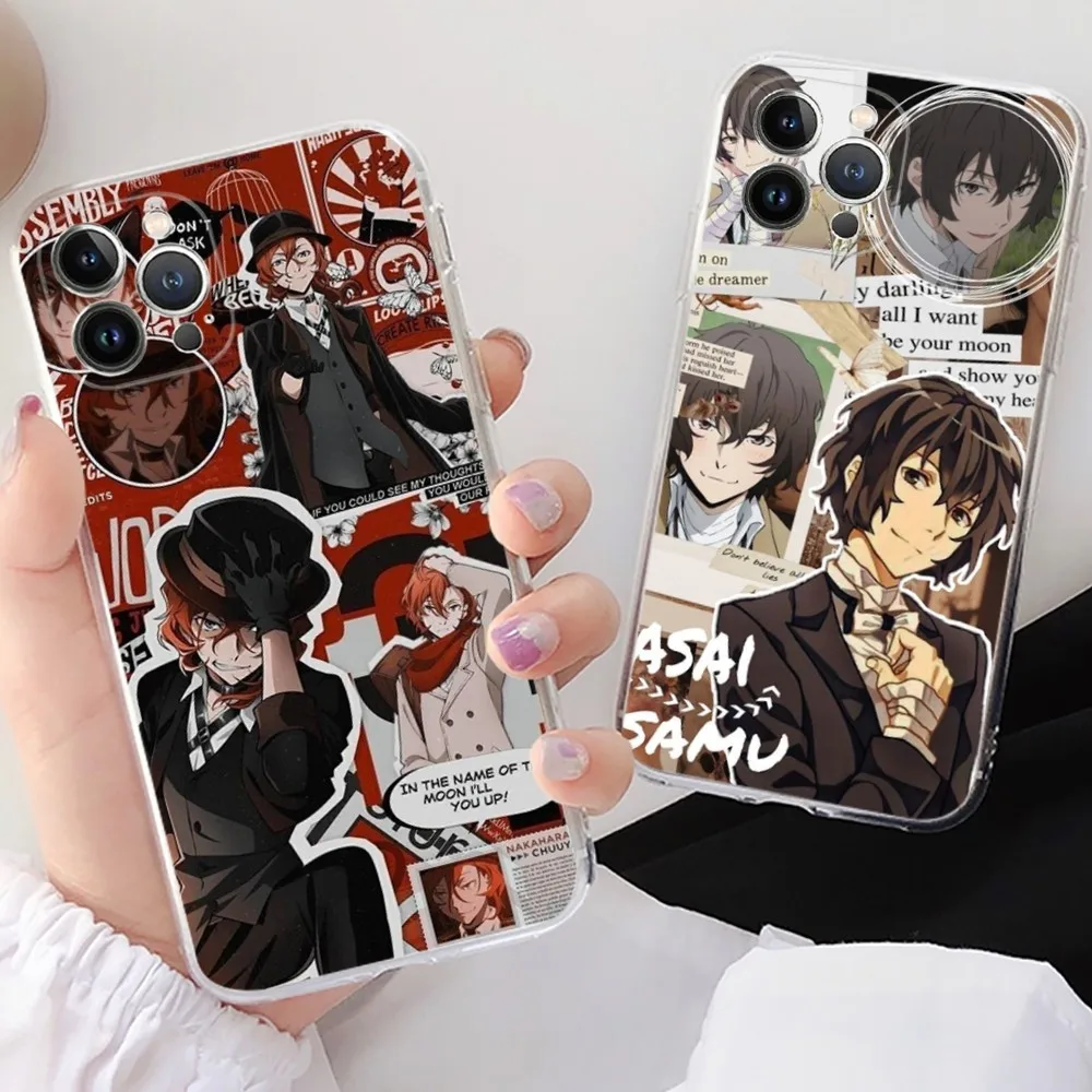 Anime Bungou Stray Dogs Dazai Osamu Phone Case For iPhone 15 14 11 12 13 Mini Pro XS Max Cover 6 7 8 Plus X XR SE 2020 Funda She