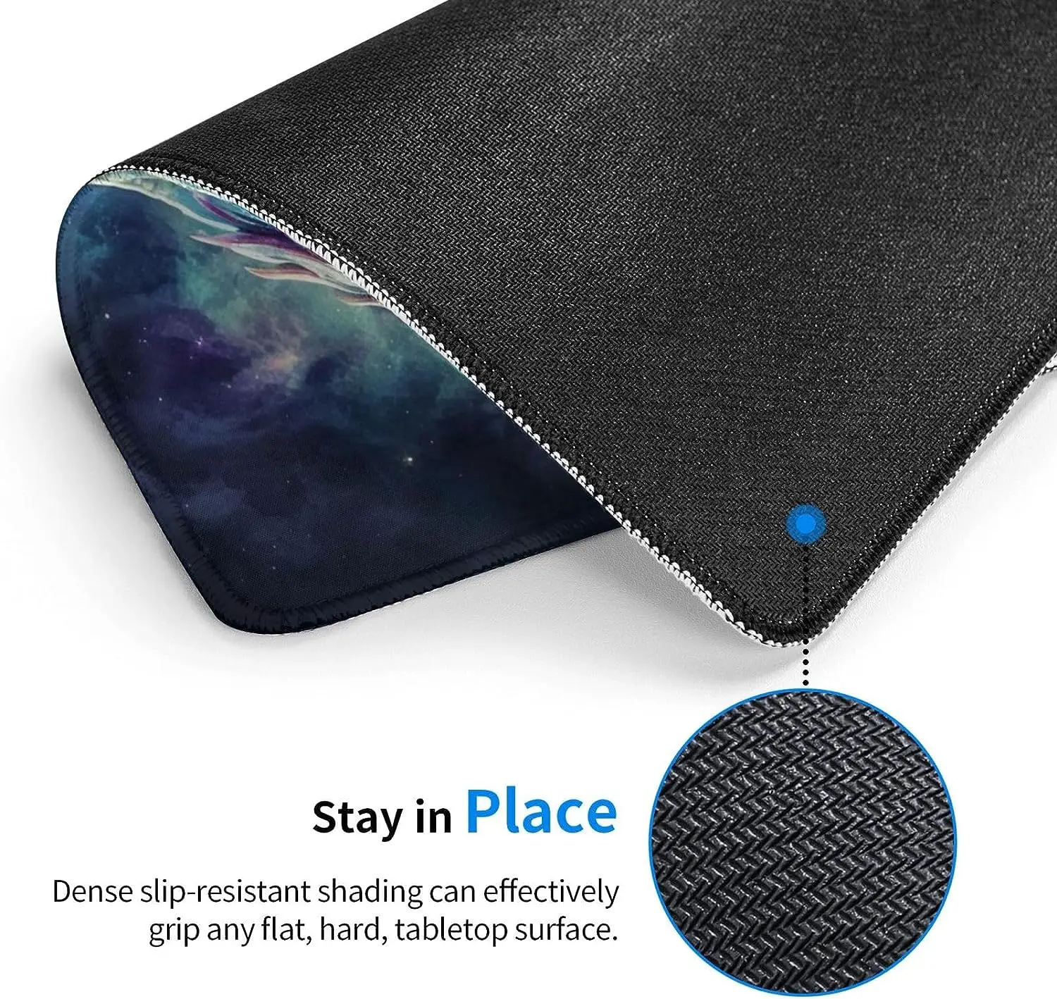 Dragon Cool Art Galaxy Mouse Pad Non-Slip Rubber Rectangle Mousepads Mat for Gaming Office Work Computer Laptop 8.3 x 10.3 inch