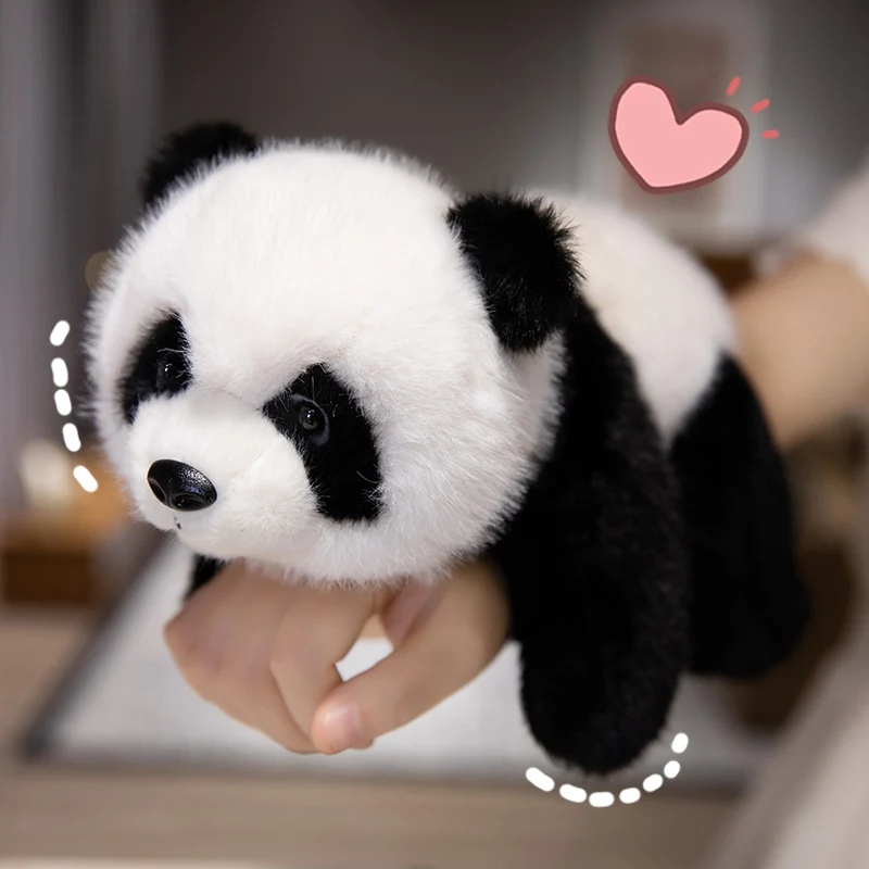 30/40/55CM Lying Panda Plush Toys Cartoon Animal Giant Panda Stuffed Soft Doll Pillow For Christmas Gifts