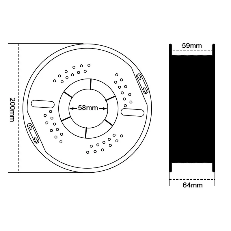 PETG Carbon Fiber 3D Printer Filament 1.75mm, High Strength and Toughness Mixed Filament for 3D Printing