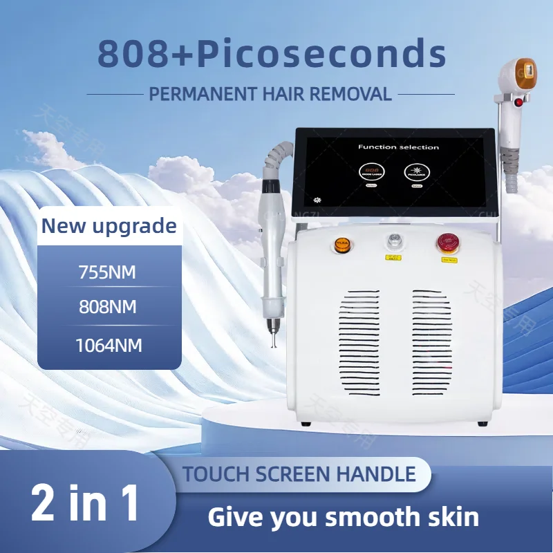 

2 in 1 808 Diode Laser Hair Removal Tattoo Removal Machine With 4 Wavelength 755nm 808nm 1064 Diode Laser And Picosecond Laser