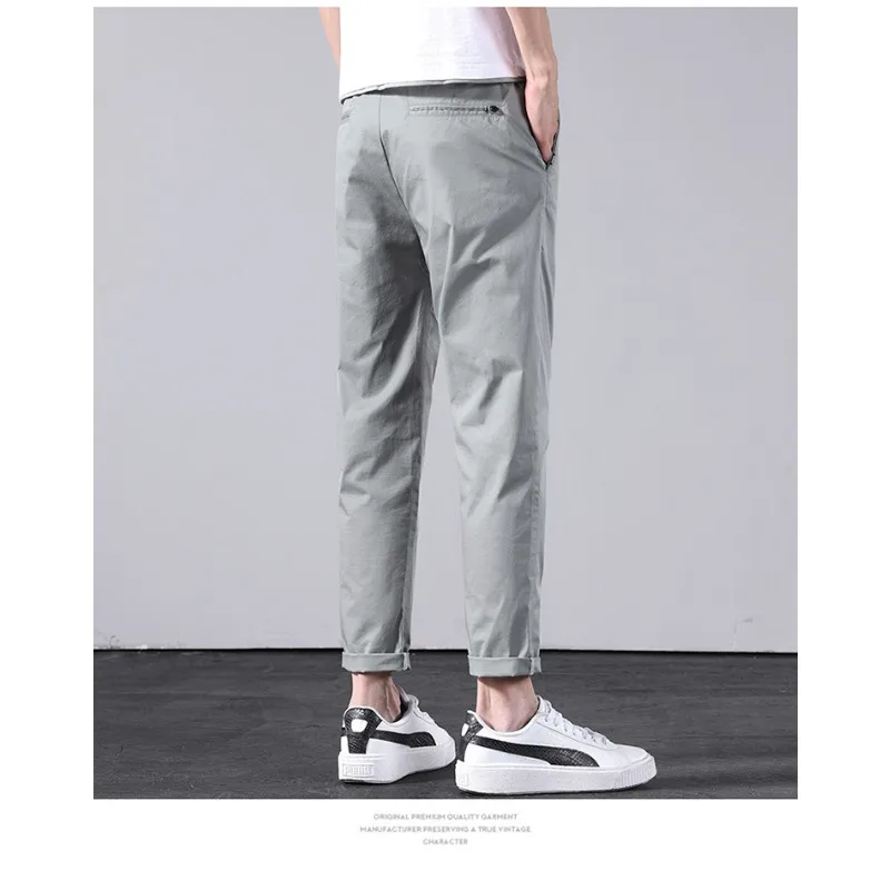 Мужская новая прямая трубка, повседневная мужская тонкая корейская версия тренда девять очков, четыре сезона, можно носить для взрослых джентльменов