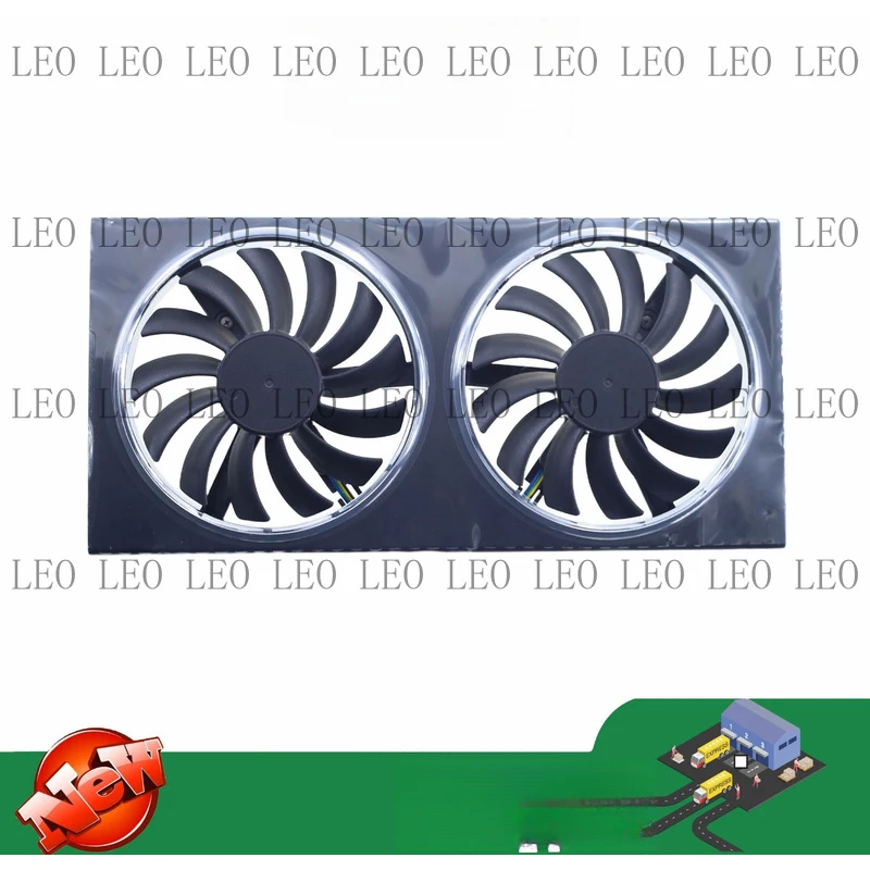 SS Graphics card fan and shroud for PowerColor AMD Radeon RX 5500 XT
