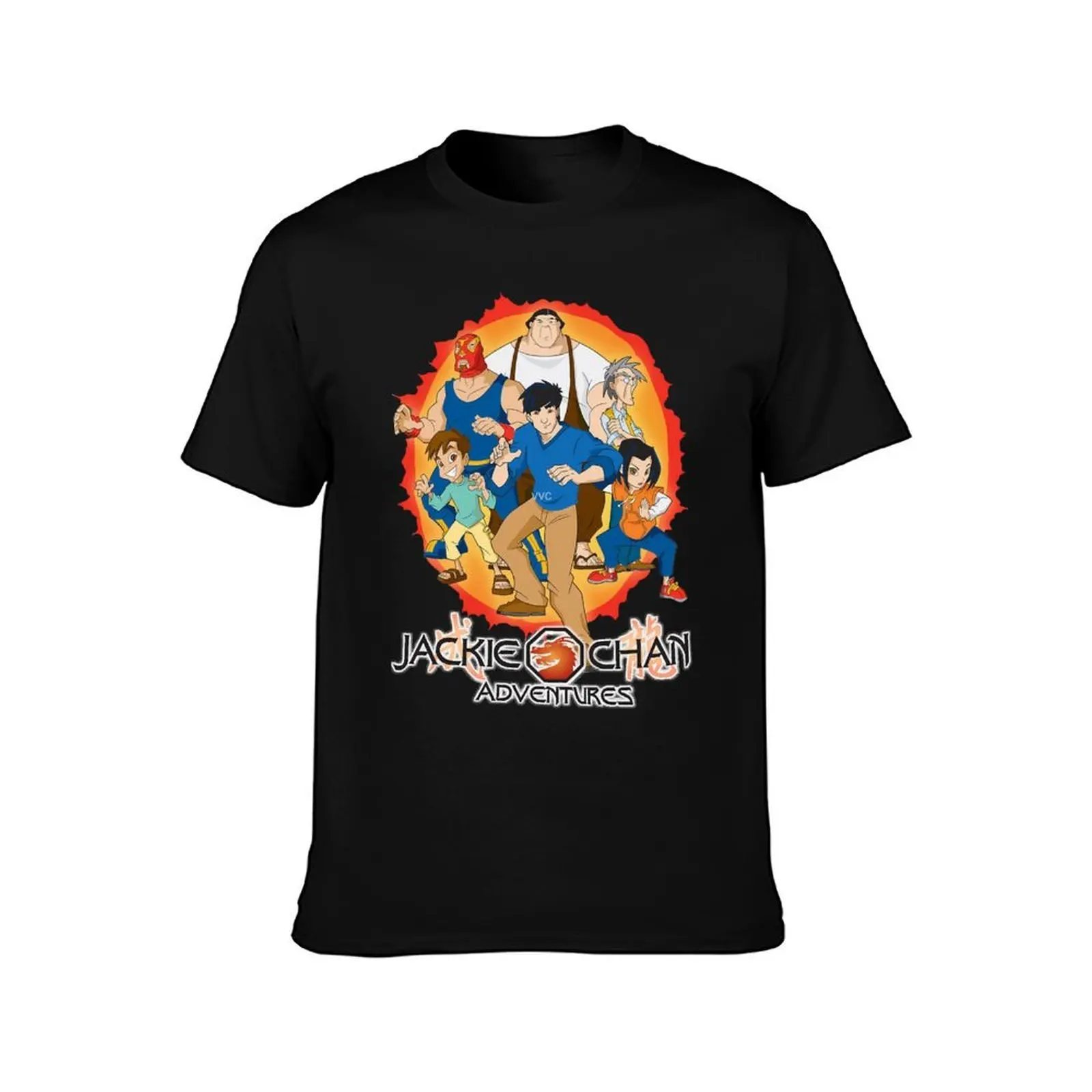 Jackie Chan Adventures T-Shirt, Summer Casual Cotton Tee, Oversized Streetwear Tops, Vintage Graphic Print, Unisex Men Women