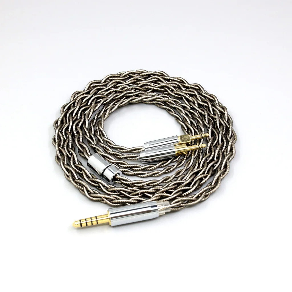 99% Pure Silver Palladium + Graphene Gold Earphone Shielding Cable For Sennheiser HD700 Headphone 2.5mm pin 4 core LN008204