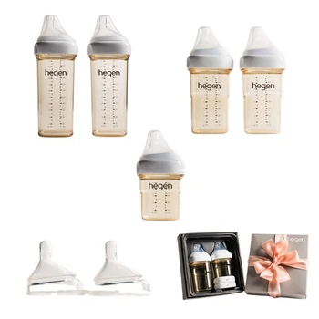 Hegen Bottiglia originale PPSU confezione regalo per bambini a prova di caduta con coperchio portaoggetti ciuccio bottiglia d'acqua per bambini