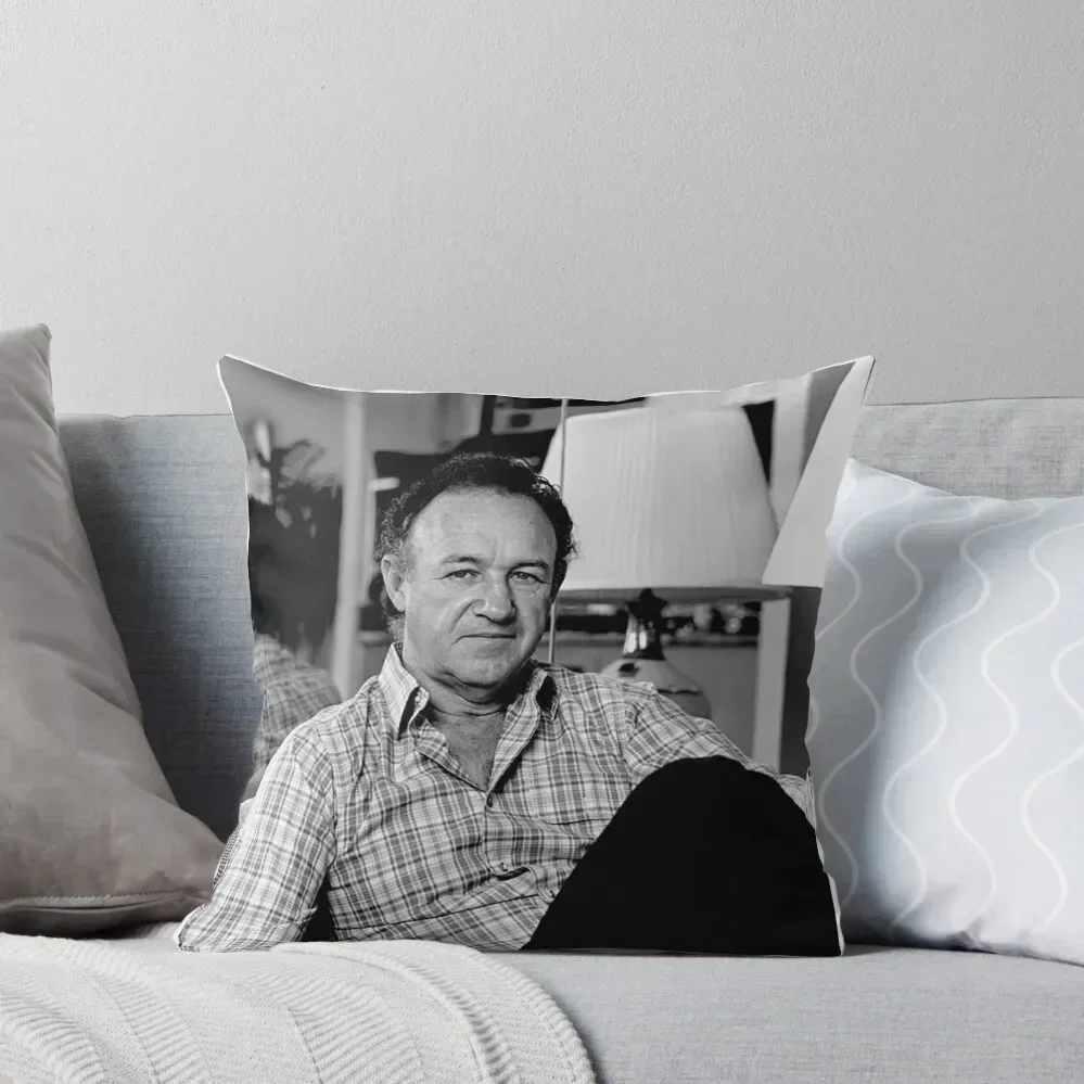 

Gene Hackman Throw Pillow Decorative Sofa Cushion Pillow Case pillow