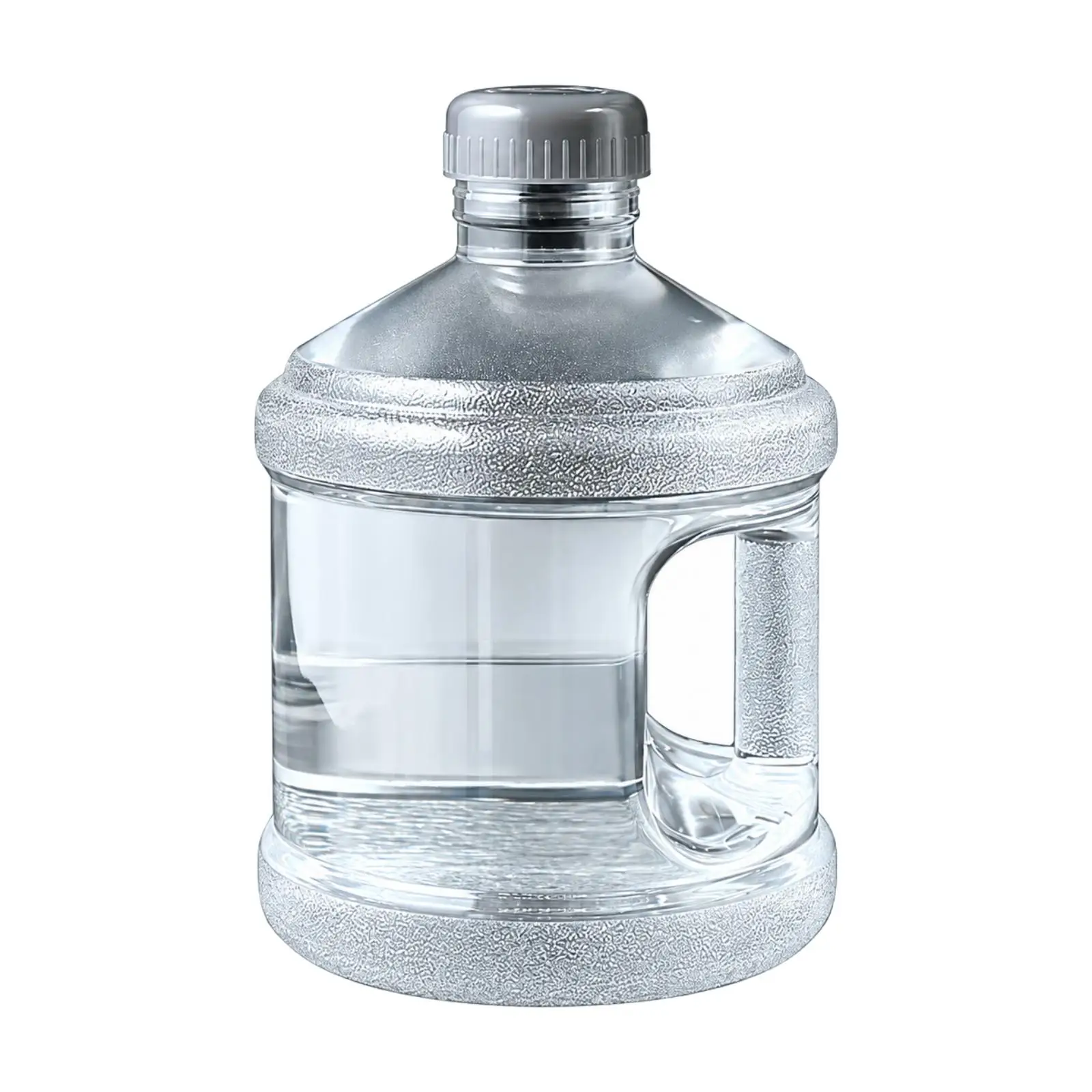 Sturdy See Through Drinking Container with Side Handle for Kitchen Counter Storage