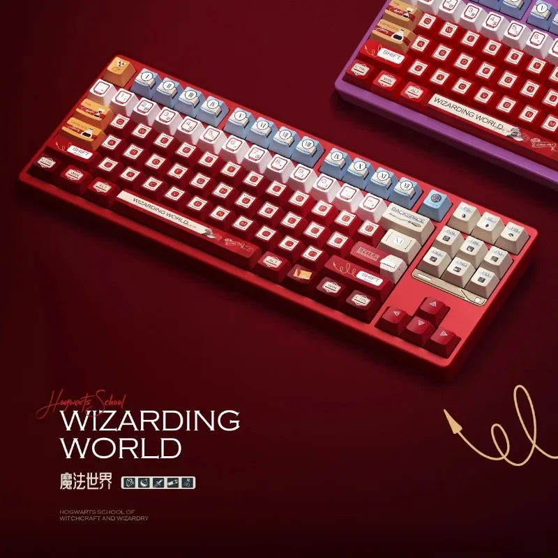 

Wizarding World Theme Keycaps Set Cherry Profile PBT Dye Sublimation MX Cross Switch Keycaps for Mechanical Keyboard Accessories