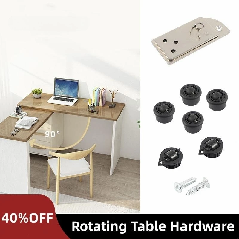 90 Degree Rotation Multifunctional Furniture Hardware Left Folding Rotary Table Desk Right Opening Rotary Table Hardware Parts