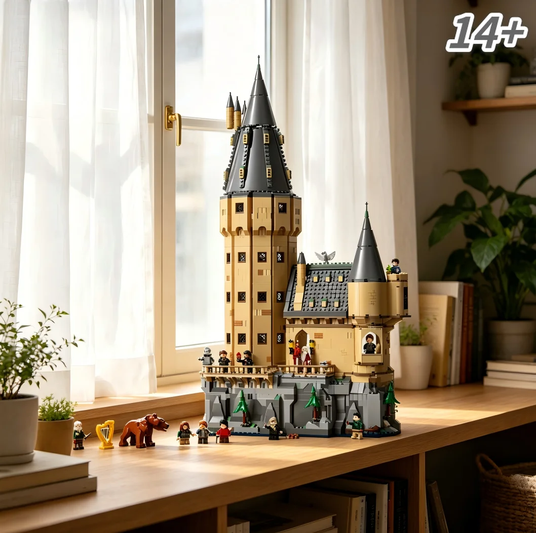 

Top Seller 76454 2135pcs Hogwarts Castle: The Main Tower Building Blocks Grand Outlook Christmas Gift