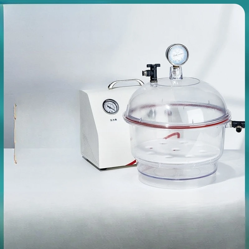 

Plastic vacuum dryer with cover double valve pressure gauge laboratory transparent vacuum moisture-proof cylinder