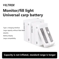 VILTROX NPF NP-F550 F750 F970 Lithium Battery 6600mAh Portable Battery With Type-C Interface LED Power Indicator for Monitor