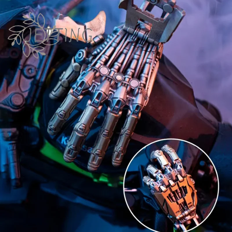 Hot Mechanical Bionic Hand Pendant With Chain For Men Women Creative Movable Finger Joints Robot Hand Necklace Jewelry