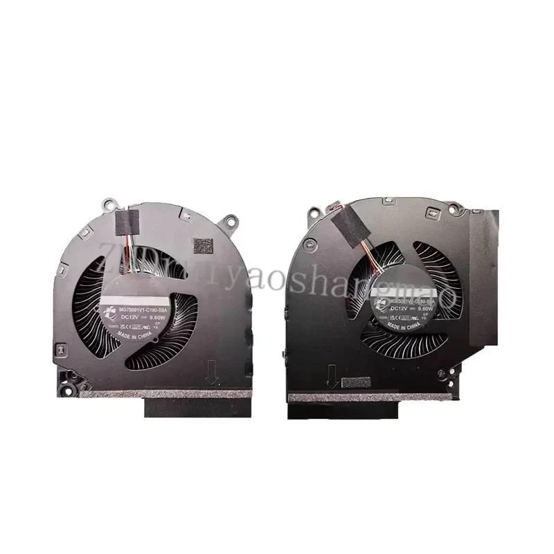 Ventilateur de refroidissement CPU GPU ZY+12V pour ordinateur portable HP Omen 16-WD 16-XD Victus 16-S TPN-C169 N44742 N44738 001 MG75091V1 C180/C190 C470