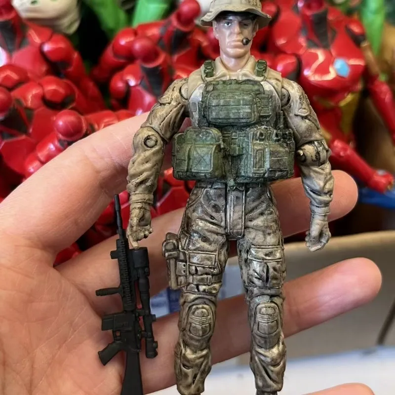 شخصيات الأكشن الأصلية مقاس 3.75 بوصة، شخصيات عسكرية بمقياس جيجو 1:18، نماذج مركبات القوات الخاصة، هدايا عيد ميلاد الأطفال.