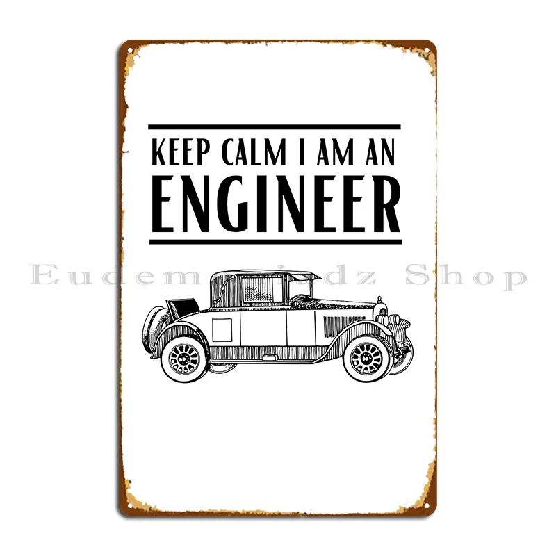 Mechanical Engineer Vintage Metal Sign Retro Cinema Custom Wall Decor Club Tin Sign Poster