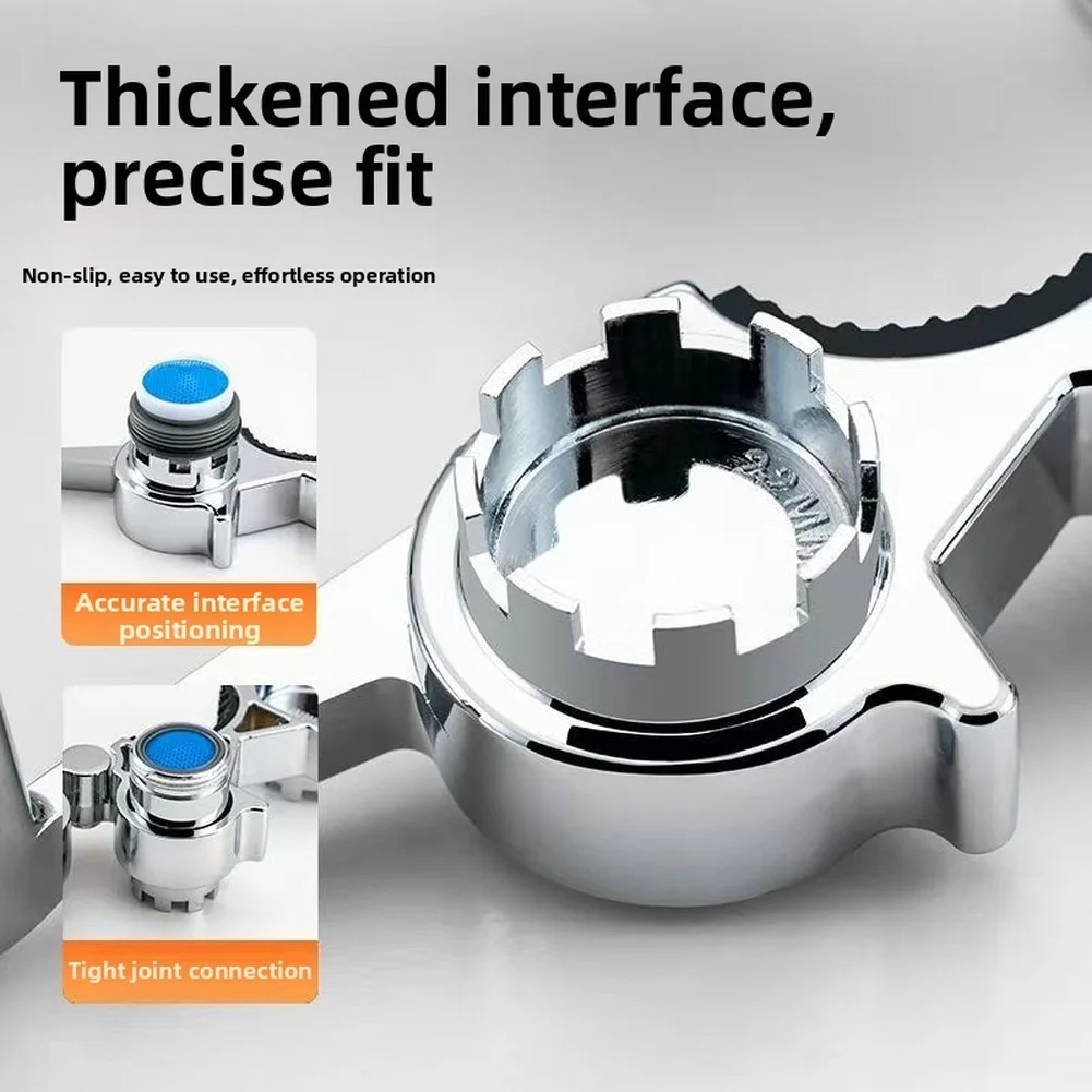 

12 In 1 Zinc Alloy Faucet Aerator Removal Tool For Kitchen Bathroom Sink Repair Wrench For Installing,and Repairing Faucet Valve