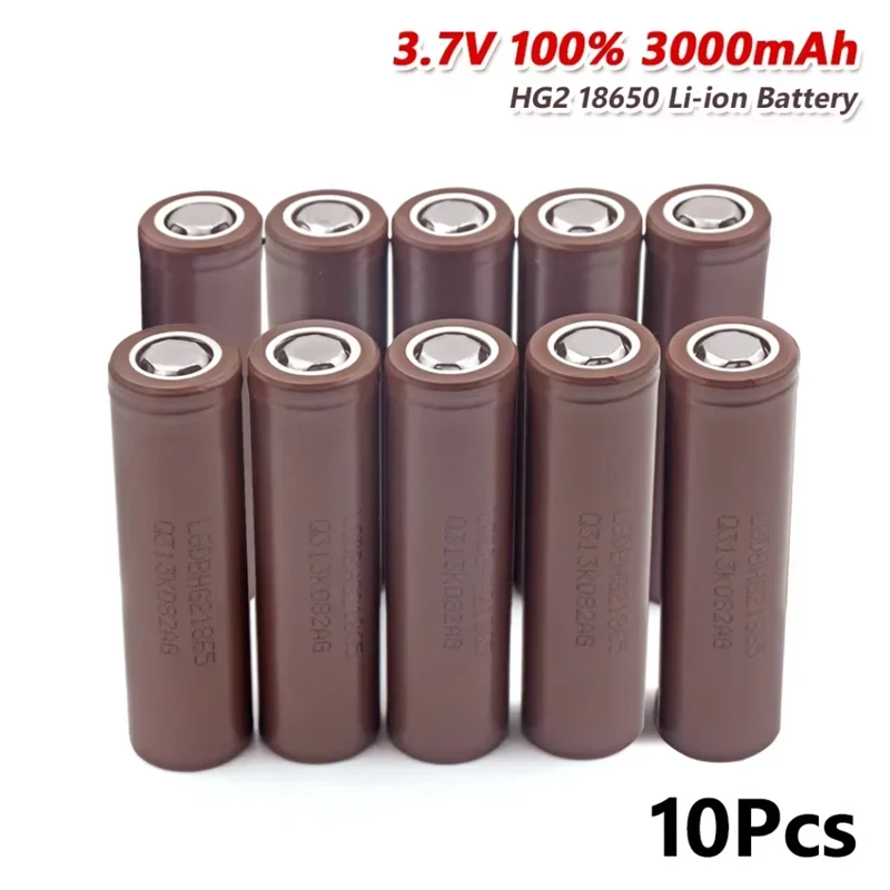 

✔100% New Original Hg2 18650 3000mAh Battery 18650 Hg2 3.7V Discharge 20A Dedicated To Hg2 Power Rechargeable Battery
