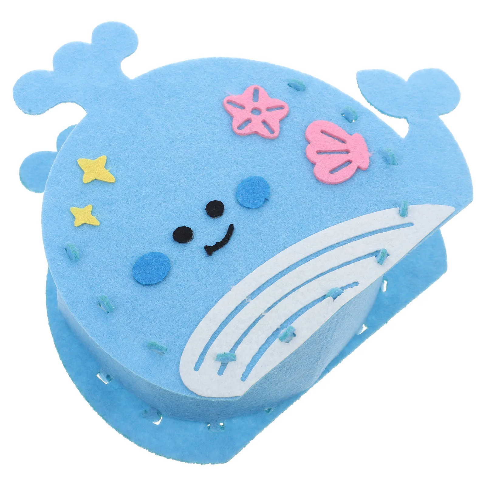 

Whale Pencil Holder Desk Organizer Felt Diy Kit Cartoon Design Multifunctional Material Enhance Skills Perfect Gift
