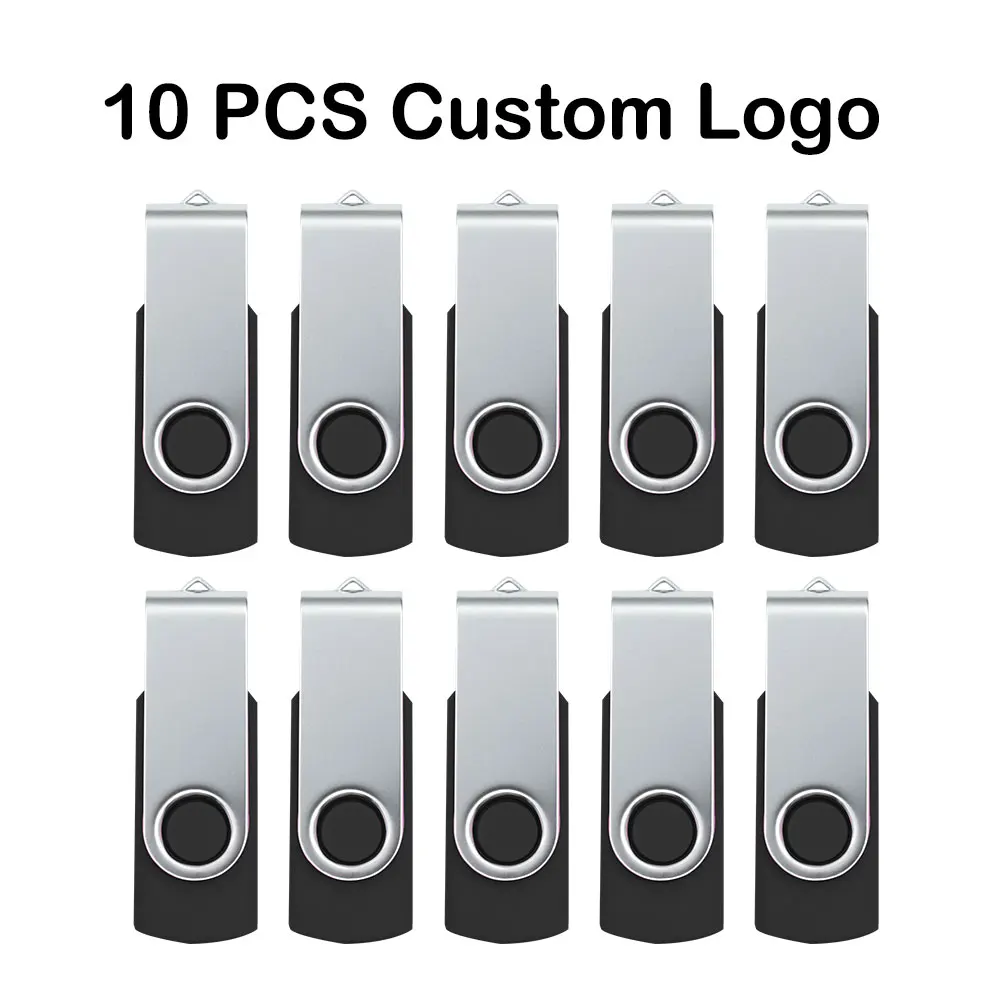 

10Pcs/lot USB 2.0 Flash Drive 128MB 256MB 512MB 1GB 2GB 4GB Pen Drive 8GB 16GB 32GB USB Stick 64GB Memory Flash Disk Free Logo