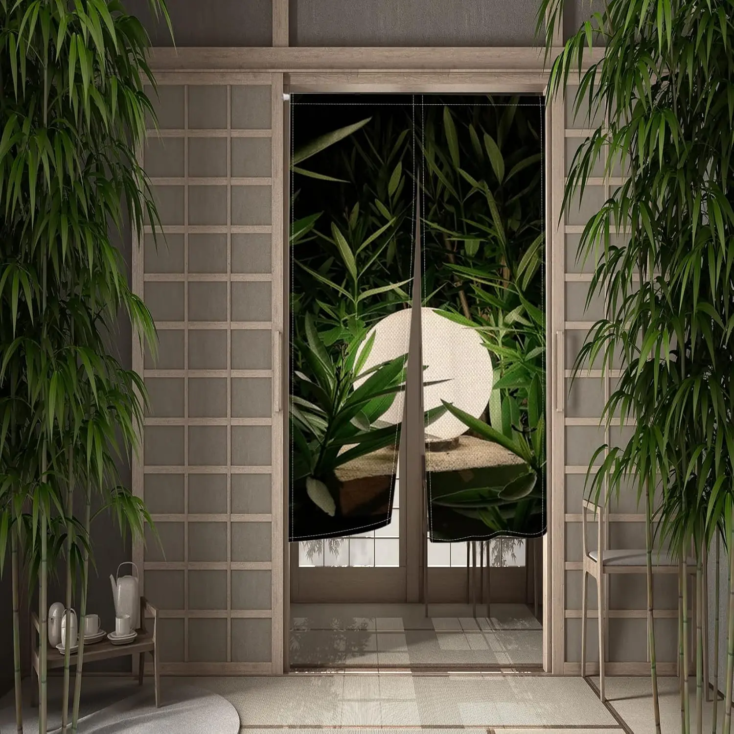 Japanese Noren Doorway Curtain Long Type Japanese Door Curtain Window Treatment Door Tapestry for Privacy Partition Divider Home