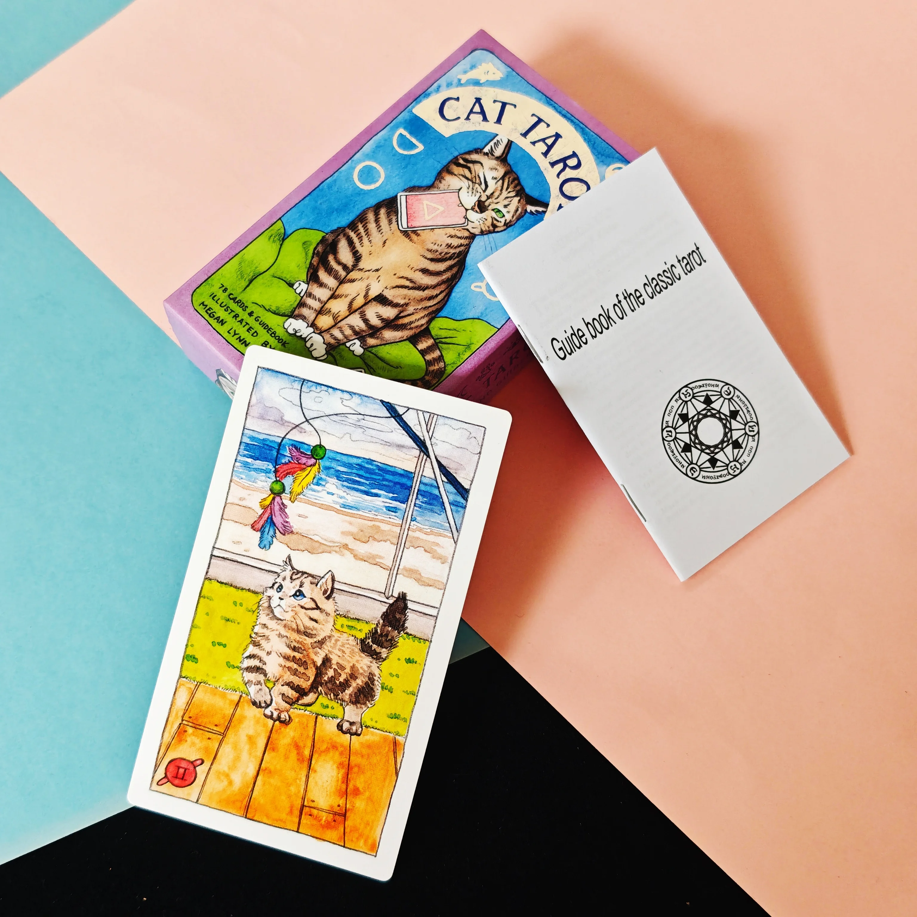 

12*7cm Cute Cat Tarot: 78 Cards (Whimsical and Humorous Tarot Deck, Stocking Stuffer for Kitten Lovers)