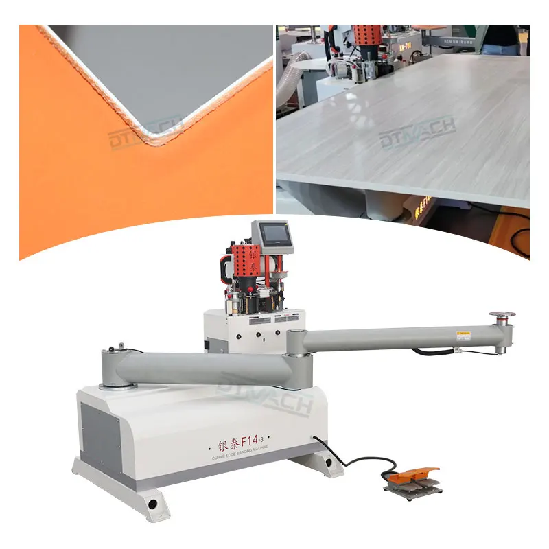 DTMACH woodworking irregular shape board furniture laser docking plywood curve edge banding machine