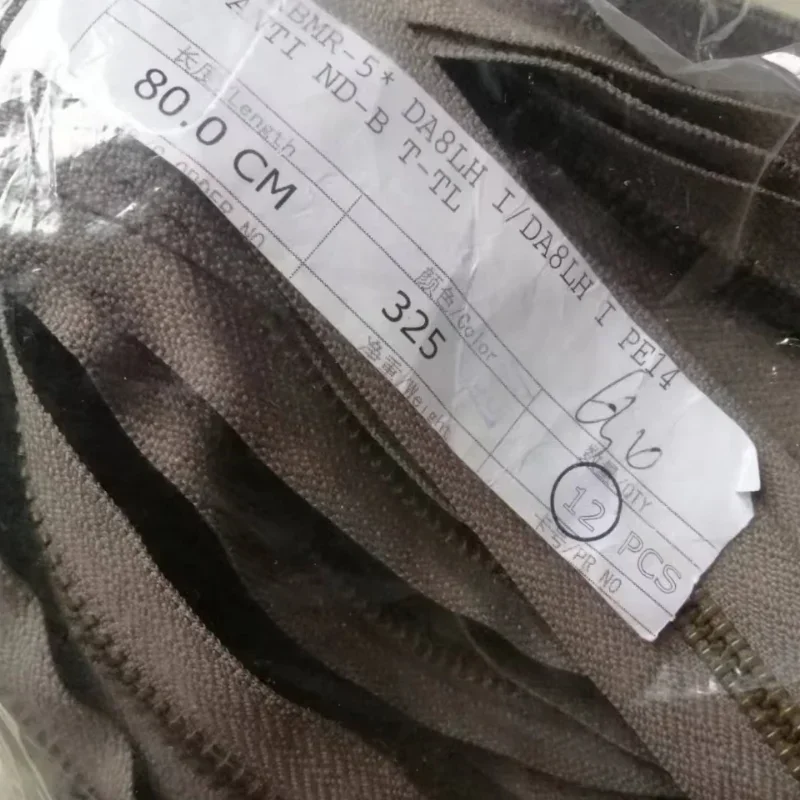 5 #   70 إلى 90 سنتيمتر خمر ريسترو YKK المعادن سستة أسود أبيض القهوة البرونزية مزدوجة مفتوحة 2-way السحابة سترة الخياطة اكسسوارات #4