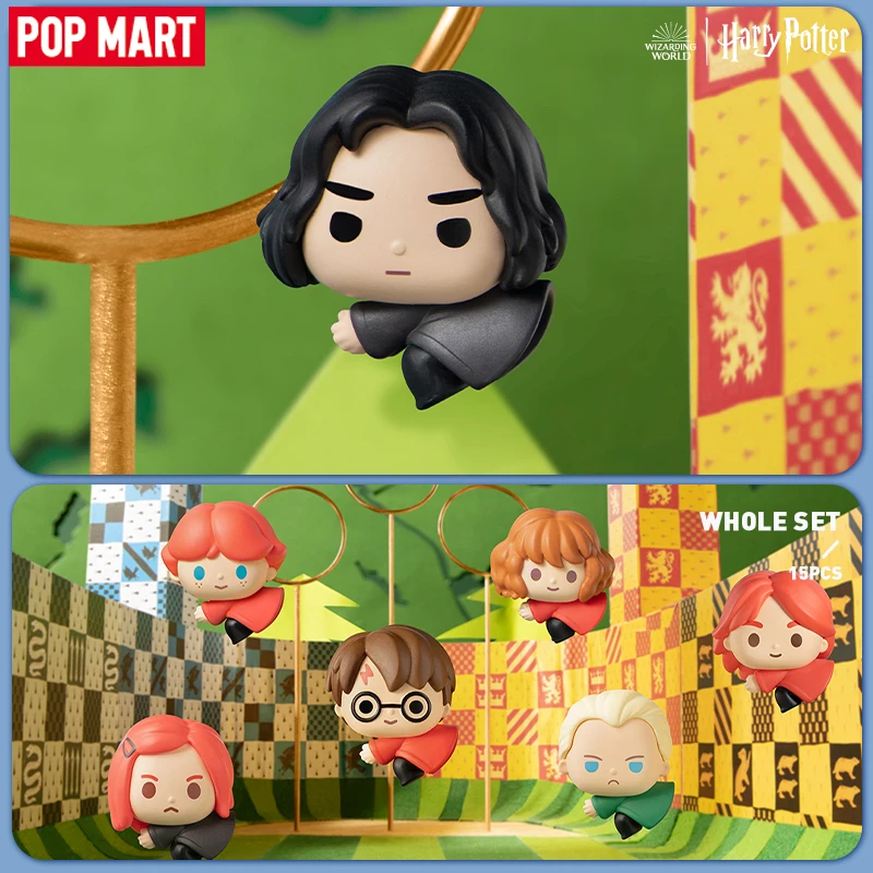 POP MART-bolsa ciega para mordeduras de Cable de la serie de vuelo de Harry Potter, POP BEAN, incluye 5 mini estatuillas aleatorias