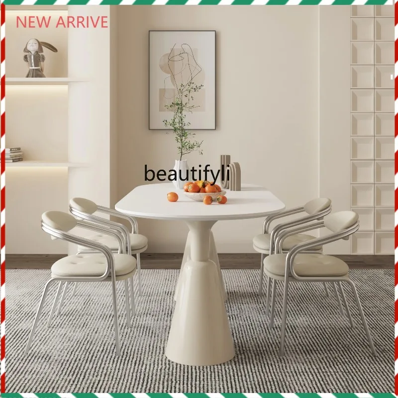 

D2520 Dining Chair with Backrest, Stool with Soft Leather Cover, Light Luxury Home Use, Modern Minimalist Meeting Chair