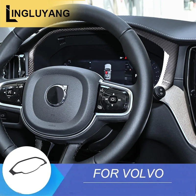 For Volvo XC60 S60 V60 Center Console Dashboard Decorative Frame Patch Center Console Interior Car Accessories