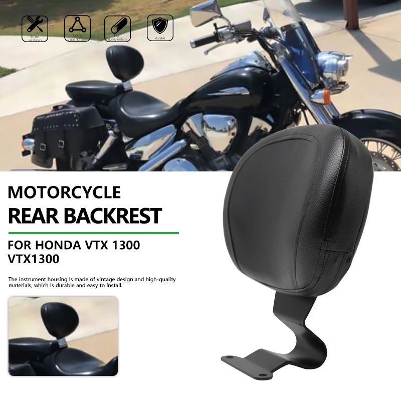 

Motorcycle Accessories for HONDA VTX 1300 VTX1300 Motorbike High Quality Front New In Driver Rider Seat Backrest Cushion Durable