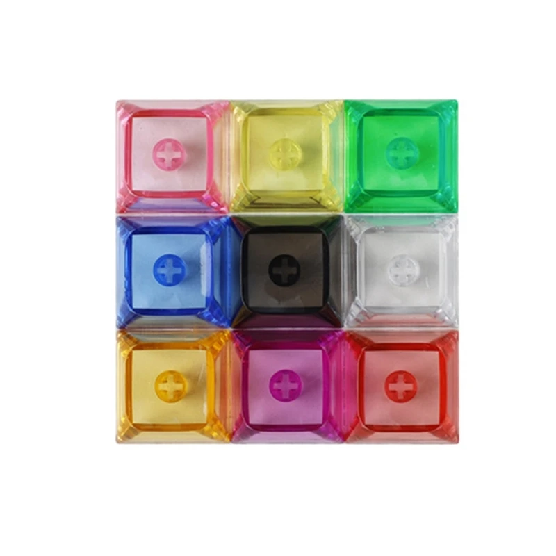 10pcs XDA2 Keycaps 1U Multi Color 9.3mm Keycap for Gaming Mechanical Keyboard Keycaps 1.6mm Thickness Blank Keycaps