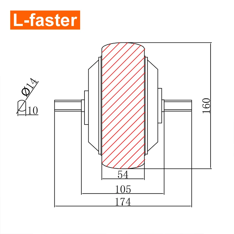 6.5 inch 350W Scooter Handcart Hub Motor Wheel Electric Car Accessorie With Solid Core Tires