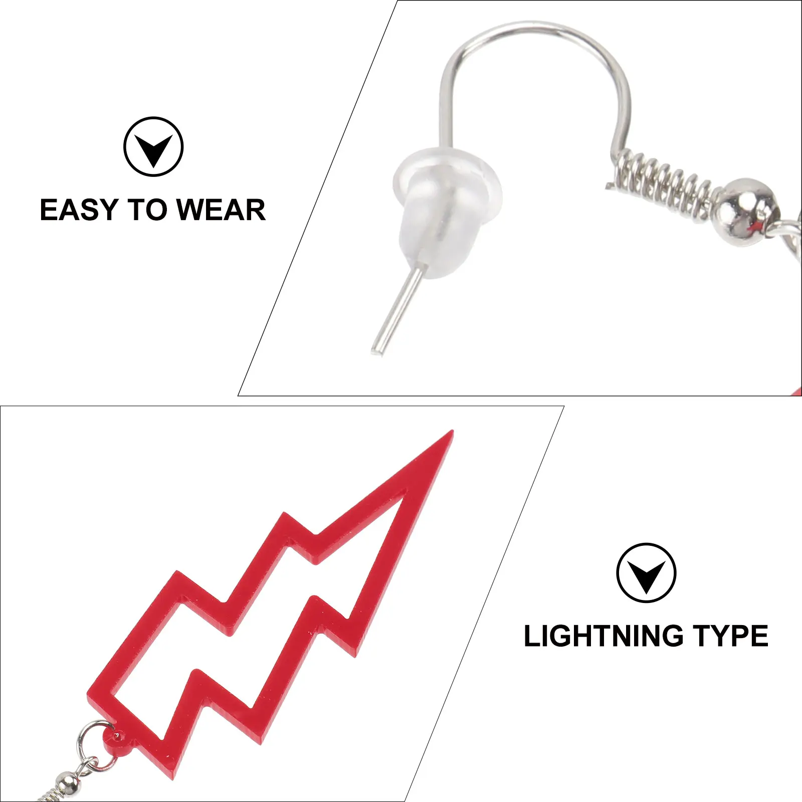 

Glow In The Dark Punk Style Earrings 1 Pair Fashion Jewelry For Women Men Creative Ear Accessories Stylish Studs