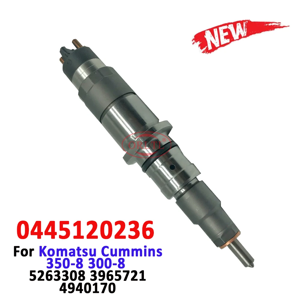 

Fuel Injector 5263308 0445120236 6754-11-3011 6156-11-3100 PC200-8 S6D107 Diesel Injection for Komatsu Cummins 350-8 300-8