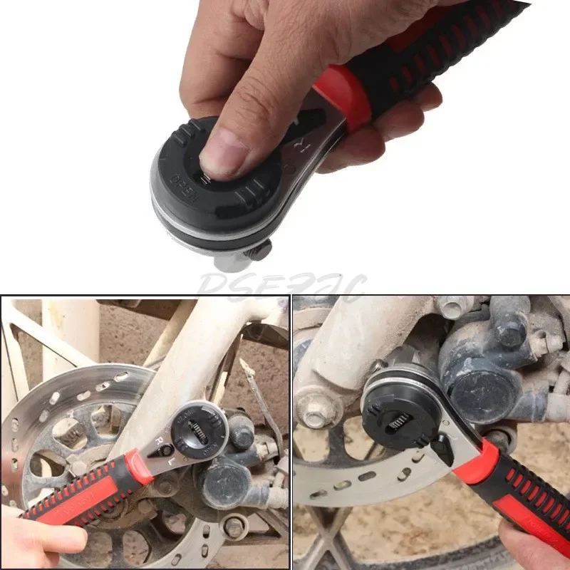 Multifunctional Ratchet Wrench Adjustable Bidirectional Quick 6-22mm Metric and British Plate Quick Wrench