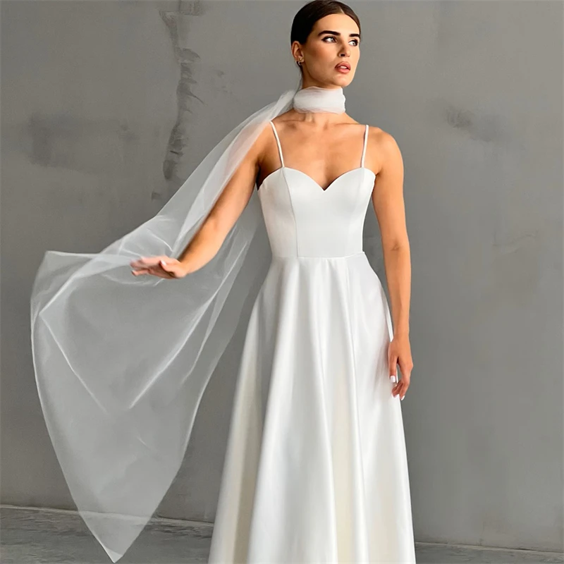 

Bridal Wedding Dress Tulle Scarf Solid Simple Sheer Halter Neck Mesh Wrap Flowy Shawl White Ivory Black Handmade Cowl 2026 ﻿