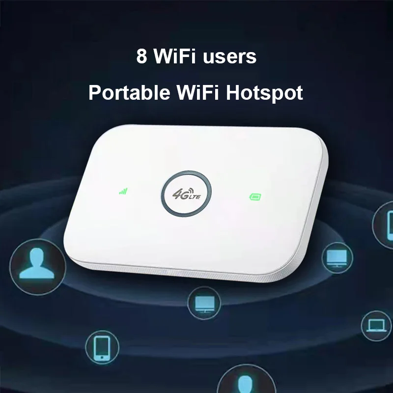 Imagem -03 - Router Wireless Lte Wifi Modem Cartão Sim Router Mifi Pocket Hotspot Built-in Bateria Portátil Wifi 4g