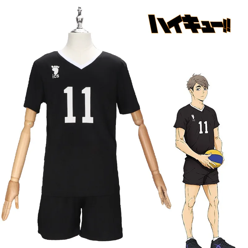 Anime Japanese Haikyuu!! Customania Inarizaki Miya Atsumu Volleyball Jersey Sports Cosplay Shinsuke Volleyball Shirt Costume Set