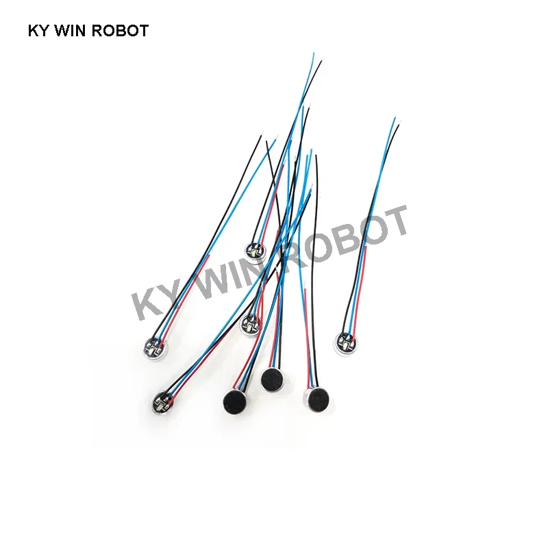 

5 PCS/LOT6x2.5mm 6025 MIC Capsule Electret Condenser Microphone With Wire Length 7CM Airflow Sensor Nebulizer